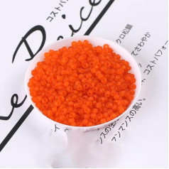 10g 1,5 mm 2 mm 3 mm 4 mm matēta stikla pērlītes 15/0 12/0 6/0 viendabīgas Japānas matētas matētas vaļējas starpposma pērlītes rotaslietu izgatavošanai, DIY šūšanai - 13,1,5 mm