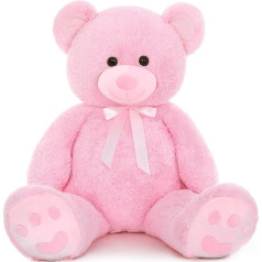 MorisMos 150 cm Teddy Bear Large XXL, Light Pink Giant Teddy Cuddly Bear Plush Bear, Soft Cuddly Doll Gift for Girls