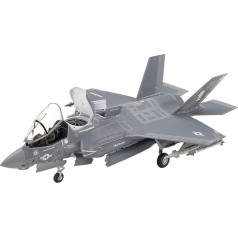 TAMIYA 60791-000 1:72 F-35B Lightning II, Celtniecības modelis, Plastmasas komplekts, Amatniecība, Hobijs, Līmēšana, Plastmasas komplekts, Pelēks