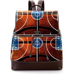 Sporta basketbola laukums Personalizētas skolas somas Grāmatu somas pusaudžiem, daudzkrāsainas, 27x12.3x32cm, mugursomas mugursomas