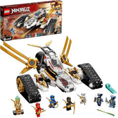 LEGO Ninjago Legacy Ultra Sonic Raider 71739 konstruktors ar motociklu, lidmašīnu un kolekcionējamām minifigūriņām; New 2021 (725 gabaliņi)