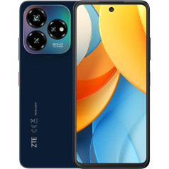 ZTE viedtālrunis Blade V60 VITA 2024 (16,76 cm (6,6 collu) HD+ displejs, 4G LTE, 4 GB RAM un 256 GB iekšējās atmiņas, 50 MP galvenā kamera un 8 MP priekšējā kamera, Dual SIM, Android 13) Zils