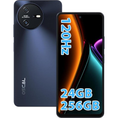 OSCAL Tiger12 Mobilais tālrunis bez līguma, 24GB + 256GB / 1TB paplašināms, Octa Core MediaTek G99, Android 13 viedtālrunis ar 64MP kameru, 6,78 collu FHD, 5000mAh + 33W ātrā uzlāde, Dual SIM 4G mobilais telefons