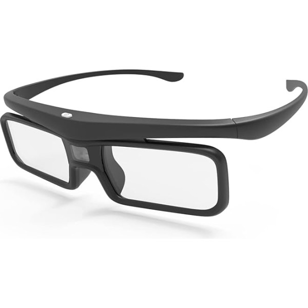 AWOL VISION DLP Link 3D brilles uzlādējamas aktīvās slēdža brilles, saderīgas ar AWOL VISION LTV-2500, LTV-3500, Vanish TV un citiem DLP-Link 3D projektoriem (1 iepakojums)