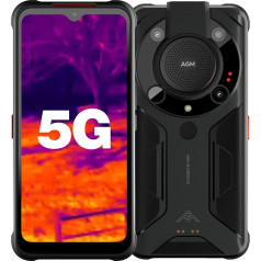 AGM Glory Pro āra mobilais tālrunis 5G, āra viedtālrunis 8GB RAM 256GB ROM ar Snapdragon 480, 256 x 192 termokamera 25 FPS, 6200 mAh, Android 11, 6,53 collu FHD+, IP68 ūdensizturīgs ārā