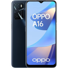 OPPO A16, dubultā, 64 GB, 4 GB RAM, kristāliski melna