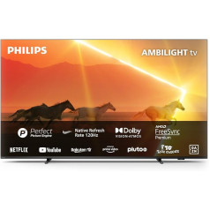 PHILIPS Ambilight TV | 65PML9008/12 | 164 cm (65 collu) 4K UHD MiniLED TV | 120 Hz | HDR | Dolby Vision | Smart TV | VRR | WiFi | Bluetooth | DTS:X | Voice Control