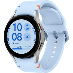 Samsung Galaxy Watch FE, viedpulkstenis ar veselības funkcijām, fitnesa sekotājs, Bluetooth, 40 mm, sudraba krāsā