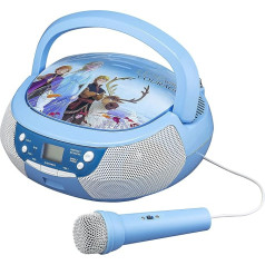 Disney Frozen 2 / Frozen 2 Portatīvais CD atskaņotājs ar radio un mikrofonu bērniem - ekids FR-430V2