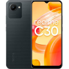 realme C30 32GB/3GB RAM Dual SIM Denim melnā krāsā