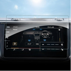 SHAOHAO saderīgs ar VW Tiguan MK2 AD1 2018-2023 Discover Pro Car Navigation Ekrāna aizsargplēve 9,2 collu GPS caurspīdīga aizsargplēve, noturīga pret skrāpējumiem, 9H pret pirkstu nospiedumiem