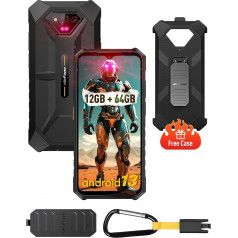 Ulefone Android 13 Mobilie telefoni Triecienizturīgs 12GB+64GB Armor X13 6,52