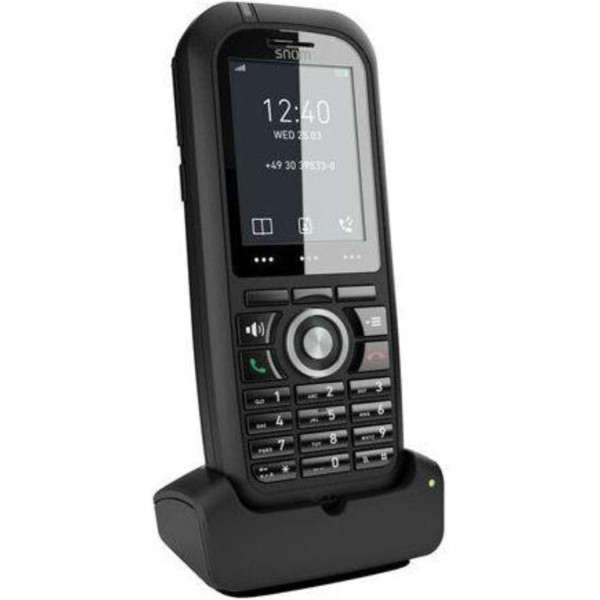 Snom M80 IP Office DECT Robust Handset EU/USA VoIP, SIP, Bluetooth, IP65, HD, trauksmes taustiņš, vibrācija, piemērots lietošanai ārpus telpām, melns, 00004424