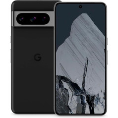 Google Pixel 8 Pro - Android viedtālrunis bez SIM kartes bloķēšanas ar telefoto objektīvu, ilgu akumulatora darbības laiku un superaktīvu displeju - Obsidian, 512 GB