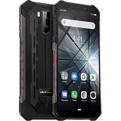 (2019) Ulefone Armor X3 Āra tālrunis ar zemūdens režīmu, Android 9.0, 5,5 collu IP68 / IP69K viedtālrunis, Dual SIM, 2GB RAM 32GB ROM, 8MP + 5MP + 2MP, 5000mAh akumulators, sejas atbloķēšana. GPS melns