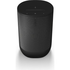 Sonos Move 2, Наша полностью обновленная, самая мощная портативная колонка обеспечивает насыщенный стереозвук в любом месте. (Черный)