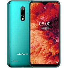 Ulefone Note 8P Android 10 viedtālrunis bez līguma, 5,5 collu ūdens pilienu ekrāns, 4G LTE mobilais tālrunis, 2GB+16GB, dual SIM+SD (3 karšu slots), sejas atbloķēšana, 8MP+2MP+5MP, GPS