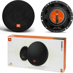 JBL STAGE2 624 divvirzienu koaksiālie skaļruņi 6,5 collas 16,50 cm 165 mm 40 W RMS 240 W Max Impedance 4 Ohm 91 dB automašīnām Melns par pāri