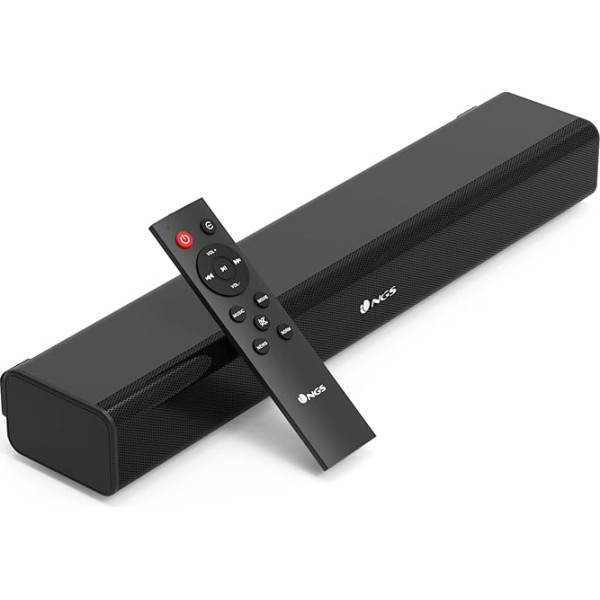 NGS Subway - 40 W BT Soundbar, saderīgs ar Bluetooth 5.0 tehnoloģiju, iev: 40 W, optisks/UX IN/USB, tālvadības pults.