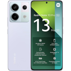 Xiaomi Redmi Note 13 Pro 5G viedtālrunis, 12 + 512 GB mobilais tālrunis bez līguma, violets