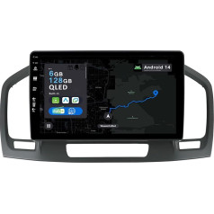 YUNTX 9 collu Android 13 auto radio ar satelītnavigāciju Opel Vauxhall Insignia 2008-2013 | Octa Core | 6GB 128GB | Iebūvēts 4G LTE | CarPlay & Android Car | DSP | DAB | QLED | Dual Band WiFi | Bluetooth