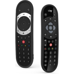 Sikai FÜR Sky Q Fernbedienung aizsargplāksne Kompatibel mit Sky Q Box, Sky Q Touch, Sky Glass Fernbedienung und Nicht-Touch-Fernbedienung Anti-Verlust Mit stoßfester Schutzhülle (Schwarz)