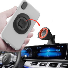 Automašīnas tālruņa turētājs bez magnēta, piestiprināms pie paneļa, 360° rotācija, universāls tālruņa turētājs ar Ultra Lock Quick Mount, Google, Huawei GPS mini planšetdators un citi