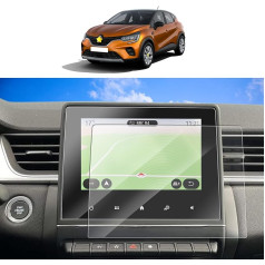 SKTU Navigācijas aizsargplēve saderīga ar Renault Captur II/Clio V/Arkana/Zoe GPS navigācijas PET aizsargplēve Caurspīdīga aizsargplēve 7 collu ekrāna aizsargplēve, 2 gab.