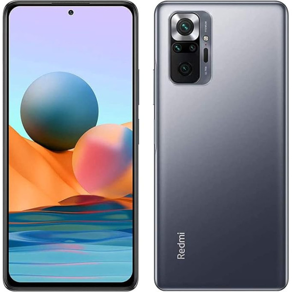 Xiaomi Redmi Note 10 Pro viedtālrunis 6 GB 128 GB 6,67 collu 120 Hz AMOLED DotDisplay 108 MP platleņķa kamera 5020 mAh (tips) NFC Dual SIM karte Grey [Versión en Español]