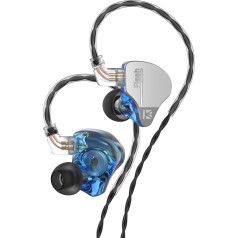 YINYOO KBEAR Flash Earbuds Wired Gaming Earbuds 3.5mm Plug-in Ear Austiņas 1DD 1BA Hybrid In-Ear Monitors IEM austiņas ar nesajaucamu kabeli portatīvajam datoram (bez kabeļa)