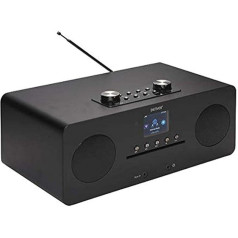 Denver MIR-260 Internet Desk Radio DAB+, FM AUX, Bluetooth, CD, NFC, Internet Radio Black 111000000000