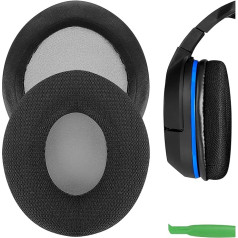 Geekria Ersatz-Ohrpolster aus Netzgewebe für Turtle Beach Ear Force P11, PX22, PX51, PX24, PX21, PX4, PX5, X41, X42, X12 Kopfhörer, Headset-Ohrpolster, Ohrmuschel-Abdeckung (schwarz)