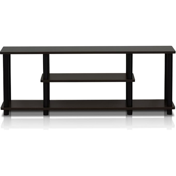 Furinno Entertainment/TV-Regal mit unterschiedlichen Ablageflächen, Walnuss, 29.72 x 29.72 x 41.15 cm, Nussbaum