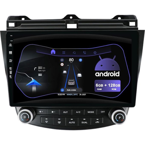 MISONDA 10 collu IPS Android auto radio 2 Din auto radio stereo Honda Accord 2003-2008 GPS navigācija aizmugures skata kamera BT Carplay DSP FM WiFi SWC RDS DAB 360 kamera 6G + 128G