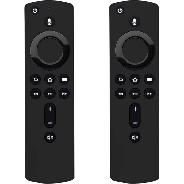 Rezerves tālvadības pults, CEIEVER Alexa balss tālvadības pults, saderīga ar Fire TV Stick 4K/Fire TV Stick Lite/Fire TV Cube/Fire TV Stick (2. un 3. paaudzes)/Fire TV (2 gab.) (2 gab.)