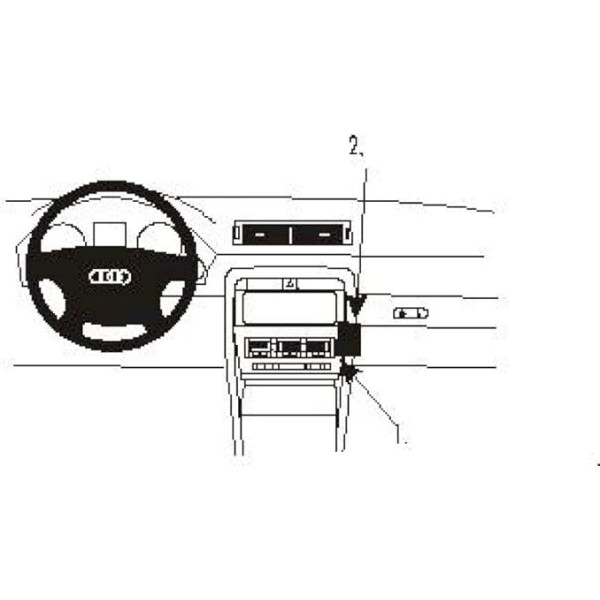 Brodit 853092 ProClip für A4 Cabriolet 02-07