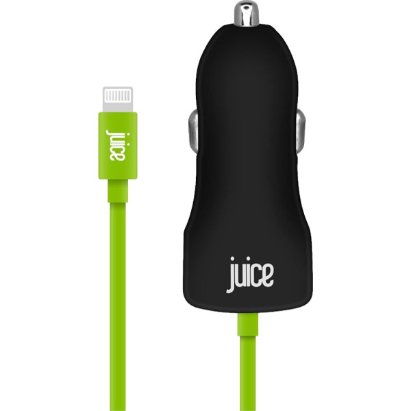 Juice Apple Lightning 20W auto lādētājs | 1,5 m iebūvēts kabelis | Ātra uzlāde