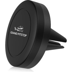 GRAND PITSTOP® Universāls magnētiskais gaisa ventilācijas turētājs Automašīnas mobilā telefona turētājs Claw Grip turētājs Izturīgs, īpaši spēcīgs magnētiskais turētājs 360° rotācijas melns