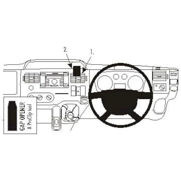 Brodit 653904 ProClip centrālais stiprinājums Ford Transit 07-13/Transit Tourneo 07-13