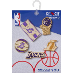 Jibbitz™ NBA Los Angeles Lakers 5 iepakojuma adatu komplekts 10012087 / N/A