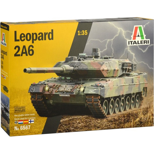 Plastmasas modelis leoparda tanks 2a6