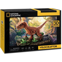 Puzzle 3d national geographic - velociraptors