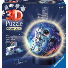 Puzzle 3d Gaismas astronauta bumba