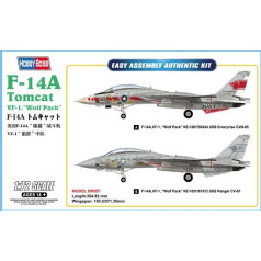 Plastikāta lidmašīnas modelis f-14a tomcat vf-1 wolf pack