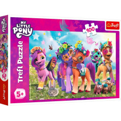 Puzle 100 gabaliņu smieklīgi poniji my little pony