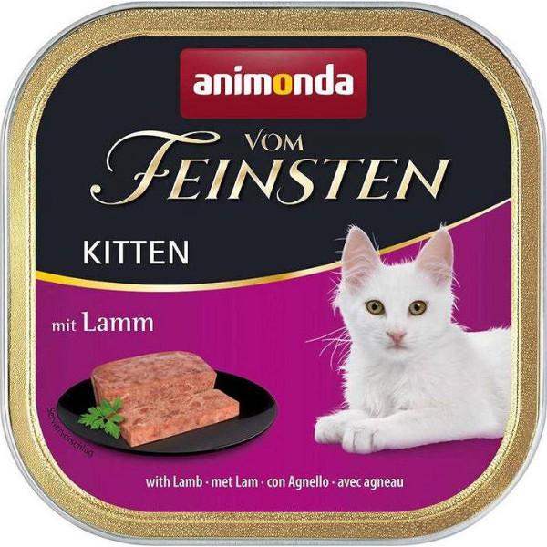 vom feinsten kitten lamb - mitrā kaķu barība - 100g