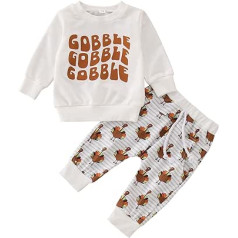 Generisch Baby Mädchen Kleidung Sweatshirt + Lange Hose Zweiteiler Babykleidung Junge Hose Und Langarmshirt Bekleidungssets Taille Hosen Neugeborene Jungen Trainingsanzüge