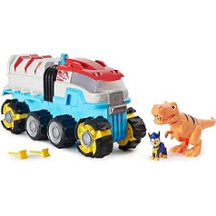 PAW Patrol Dino Rescue Dino Patroller motorizētas komandas transportlīdzeklis ar ekskluzīvām Chase un T-Rex figūriņām.