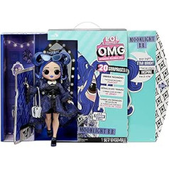 LOL Surprise OMG Fashion Doll Moonlight BB — ar 20 pārsteigumiem, dizaineru apģērbu un moderniem aksesuāriem — rotaļu komplekts — 4.5. sērija — kolekcionējama lelle zēniem un meitenēm no 4 gadu vecuma