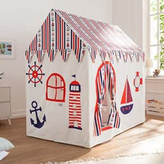 'Howa XXL Play House rotaļu telts grīdas paklājiņš [Sailor Cotton 8507